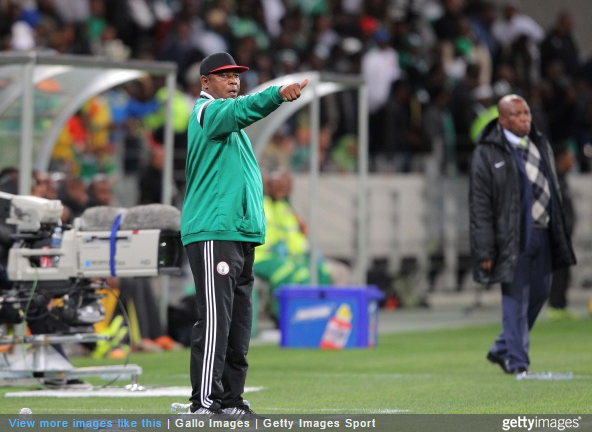 Nigeria coach Stephen Keshi during the AFCON,2015 Final Round Qualifier match against South Africa