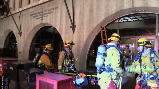 Hazardous Materials Team Responds to Pasadena Courthouse | NBC Southern