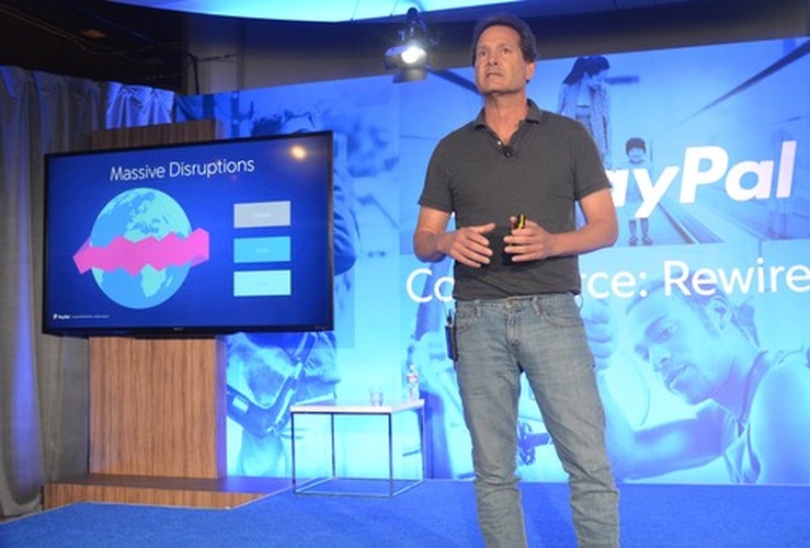 PayPal President and incoming CEO Dan Schulman speaking during an event in San Francisco