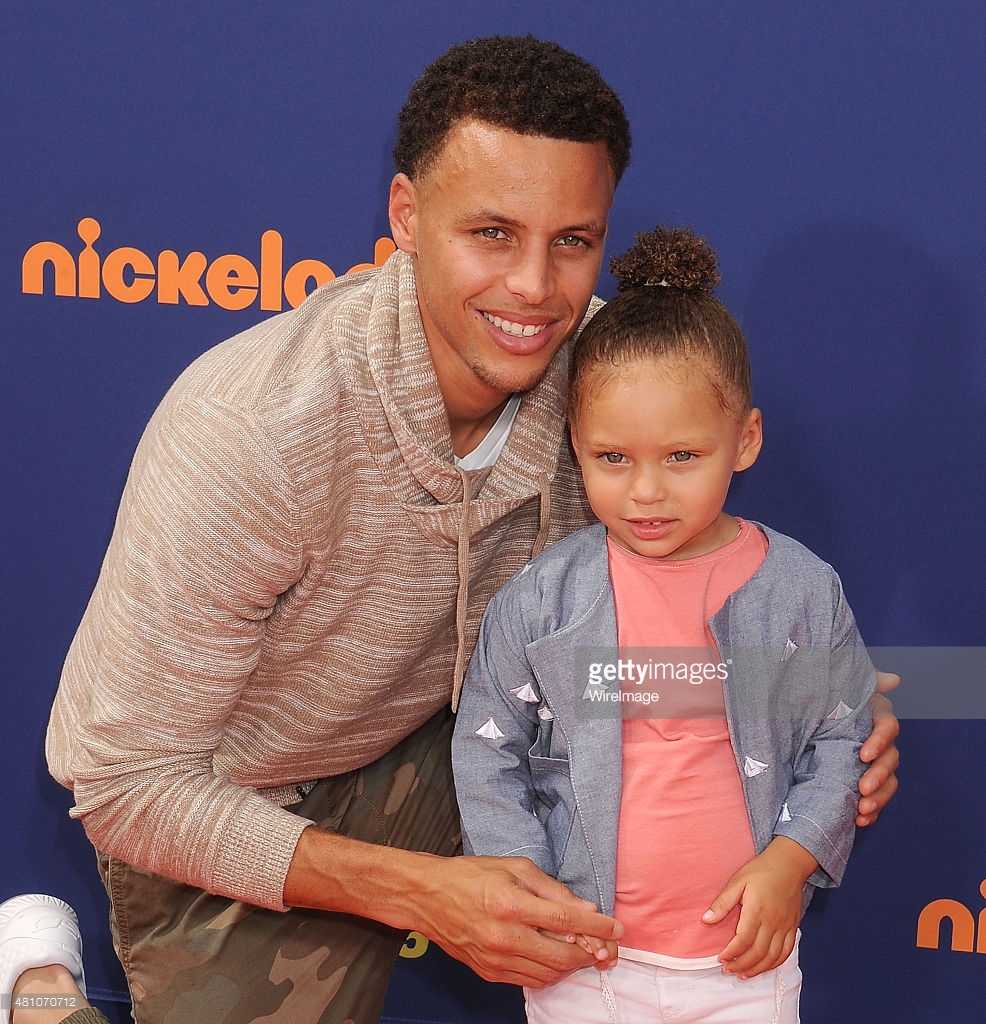 Stephen and Riley Curry