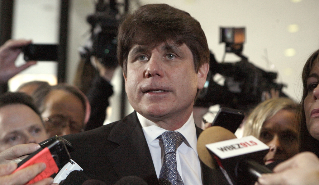 Chicago Illinois. Blagojevich was sentenced to 14 years in prison after he was found guilty of 17 public corruption charges