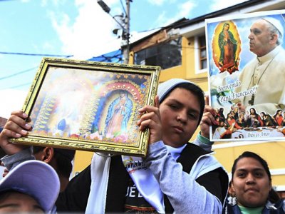 Pope Francis visits Quinche Ecuador