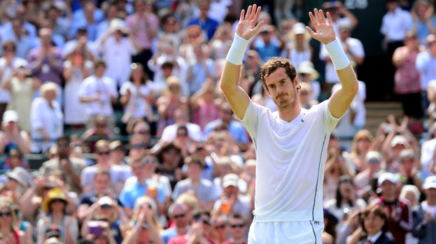 Andy Murray Robin Haase Wimbledon 2015