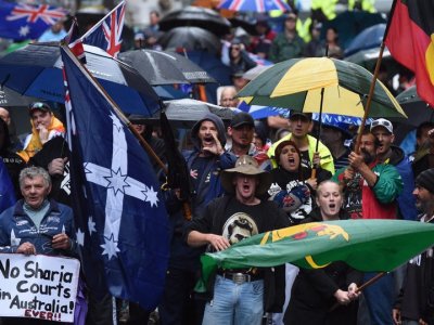 Australian nationalists clash with anti-racists at rally