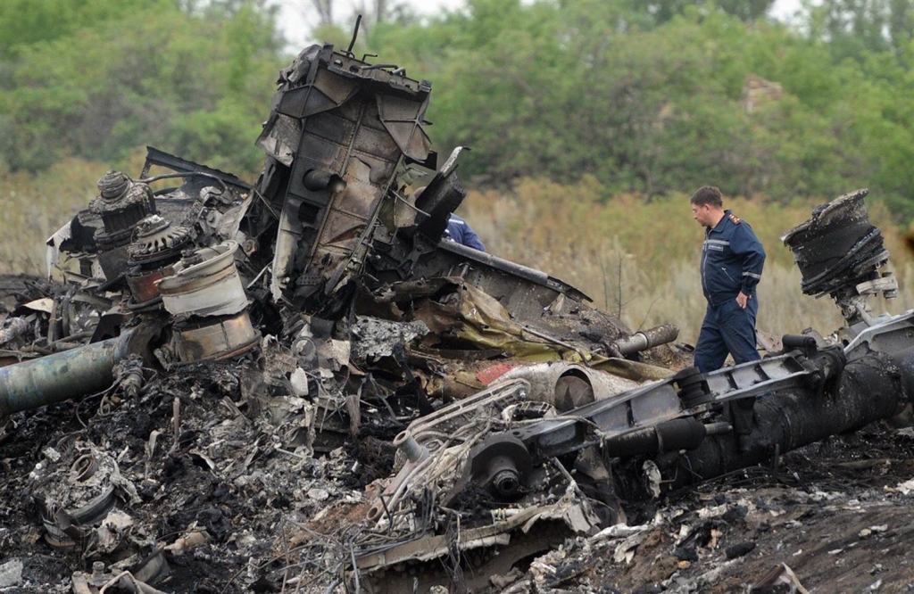 Image Site of the MH17 crash in Ukraine