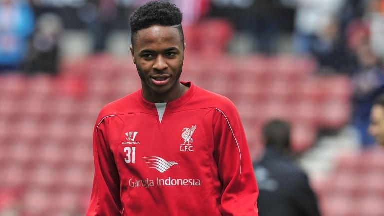 Raheem Sterling At Melwood on Monday for the start of Liverpool's pre-season training