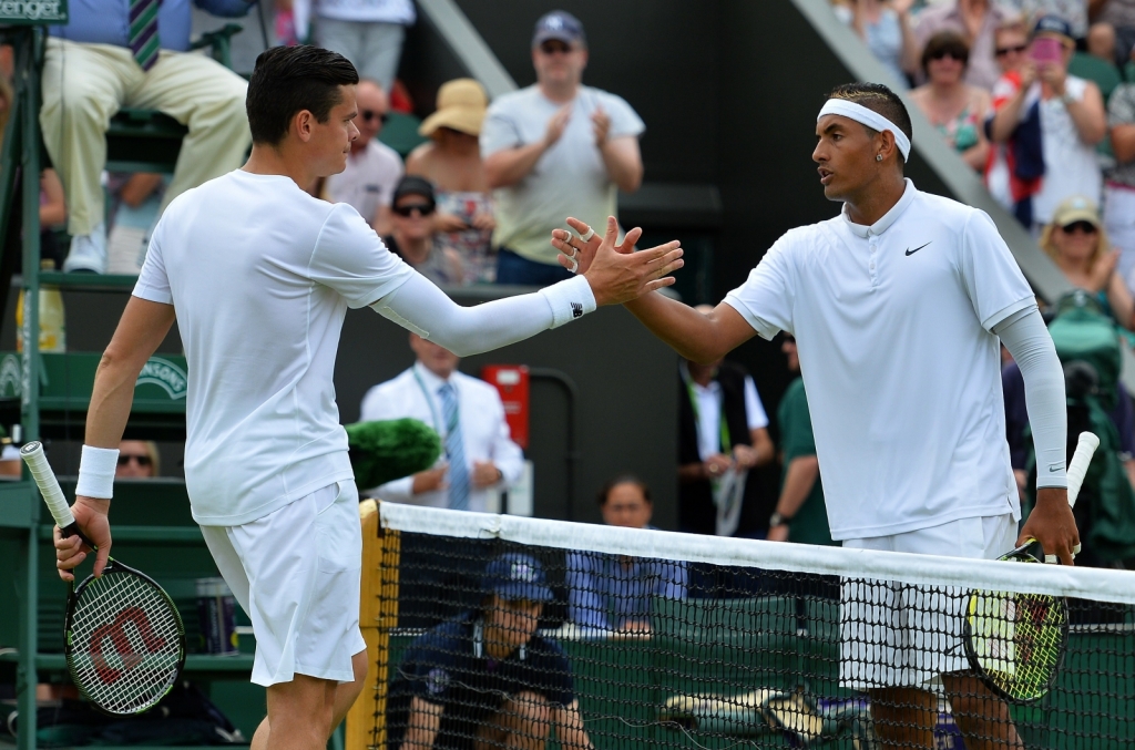 Nick Kyrgios beats Milos Raonic