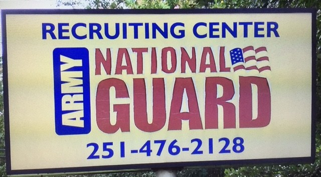 Recruiting Centers like this one in Mobile could be getting guns for their servicemen