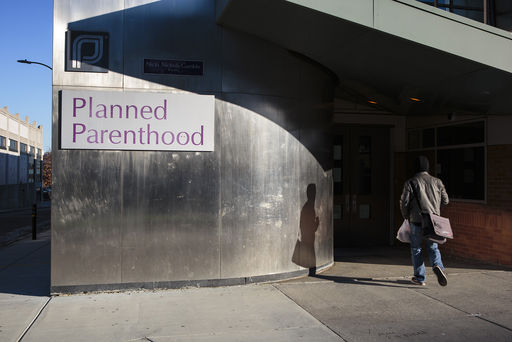 The entrance to a Planned Parenthood office in Boston