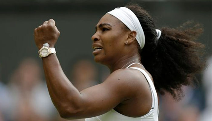 Serena Williams cement place in Final