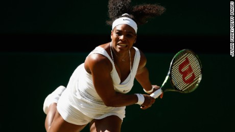 Serena Williams reached the Wimbledon final after defeating Maria Sharapova for the 17th straight time Thursday