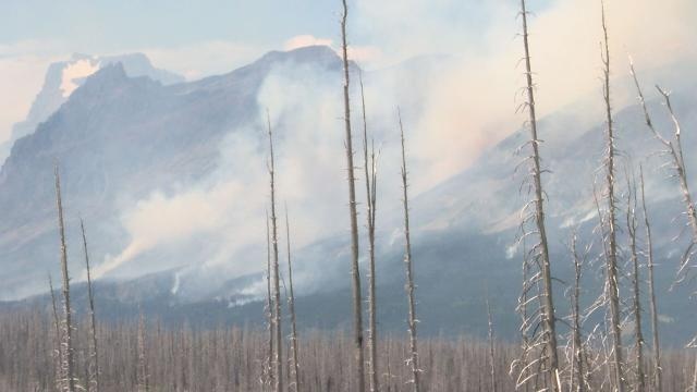 Glacier National Park Wildfire Burns Car, Closes Road; Evacuations Ordered