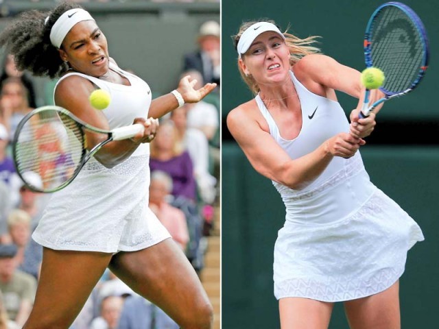 The last time Serena and Sharapova met on the Centre Court grass in the final of the London 2012 Olympics Sharapova managed to win only one game