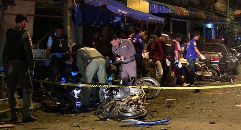 A motorcycle bomb in Padang Besar of Songkhla's Sadao district kills three and injuring three early