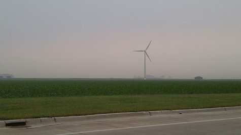 Smokey haze over South Moorhead