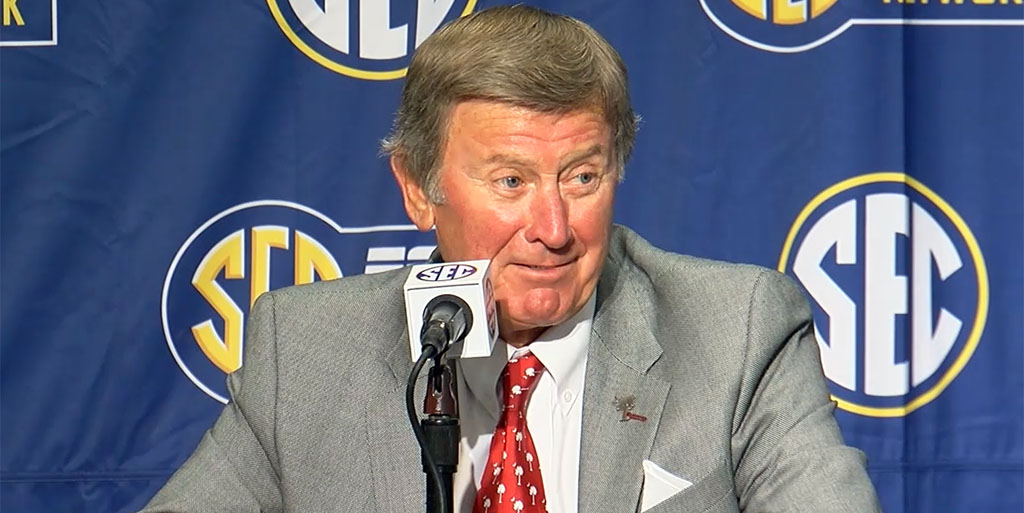 South Carolina coach Steve Spurrier