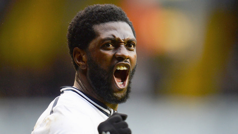 Spurs striker Emmanuel Adebayor looks set for a White Hart Lane exit