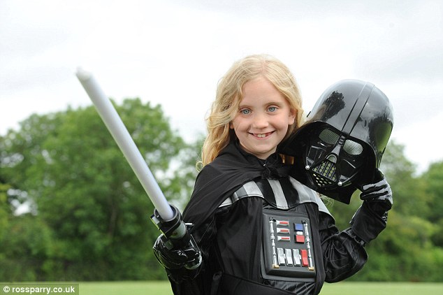 Izzy Cornthwaite from Chorley Lancashire was disappointed to find the Darth Vader outfit she wanted to wear was classed not for girls- so she wrote to the industry giant to complain