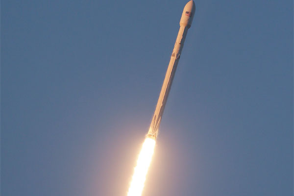 A Falcon 9 SpaceX rocket lifts off from launch complex 40 at the Cape Canaveral Air Force Station in Cape Canaveral Fla. Wednesday Feb. 11 2015