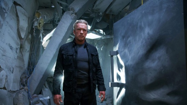 Supplied 
 
   Arnie is back for more action mayhem and monkeying around in time with Terminator Genisys