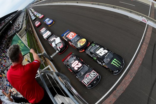 The NASCAR Xfinity Series takes the green flag at Indianapolis Motor Speedway