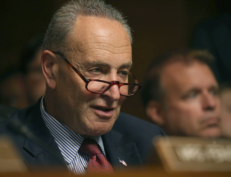 Sen. Charles Schumer participating in a Senate Judiciary Committee hearing on Capitol Hill