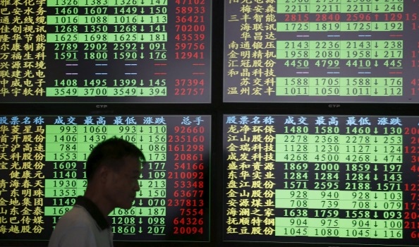 The Shanghai Composite started out down 3.8 per cent and at one point climbed as high as plus 5.8 per cent