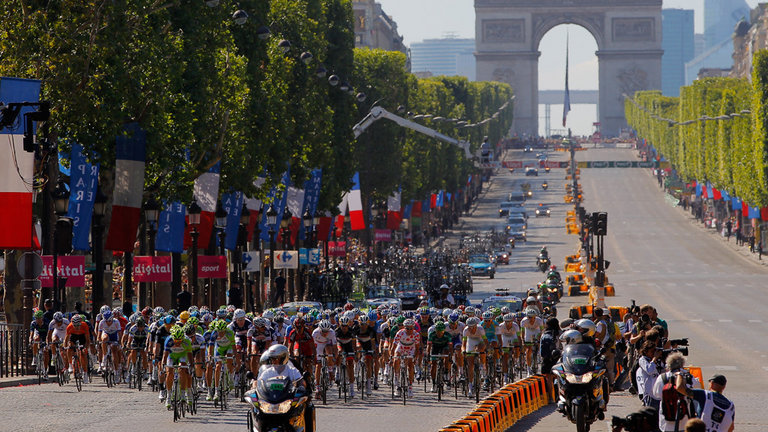 The Tour de France ends on the Champs-Elysees