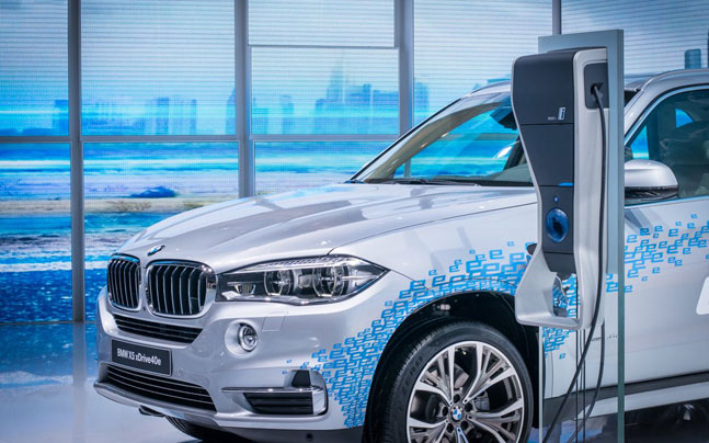 An electric BMW SUV in the offering