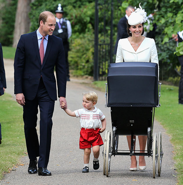 The royal family make their way to St. Mary Magdelene church in Norfolk England