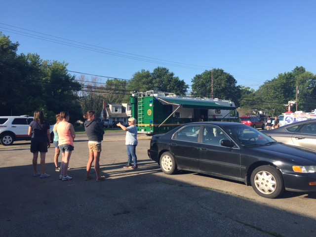 The search command center sets up Saturday morning July 25th for the second day of searching for missing 4-year-old Sidney Heidrick