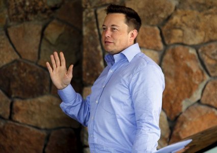 Tesla founder Elon Musk arrives for the the annual Allen and Co. media conference Sun Valley Idaho