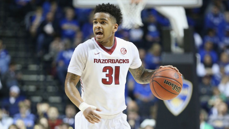 Arkansas Razorbacks Anton Beard, Jacorey Williams and Dustin Thomas suspended