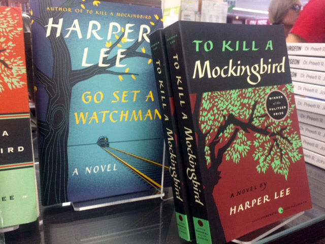 'To Kill a Mockingbird and'Go Set a Watchman sit on display at Politics & Prose on Connecticut Ave. NW in D.C