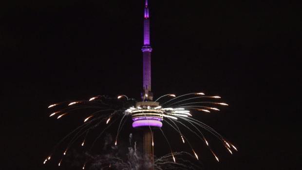 Fireworks light up the downtown Toronto city skyline during the opening ceremony for the Pan American Games in Toronto. Some journalists wonder if the Games have gone unnoticed outside downtown venues though