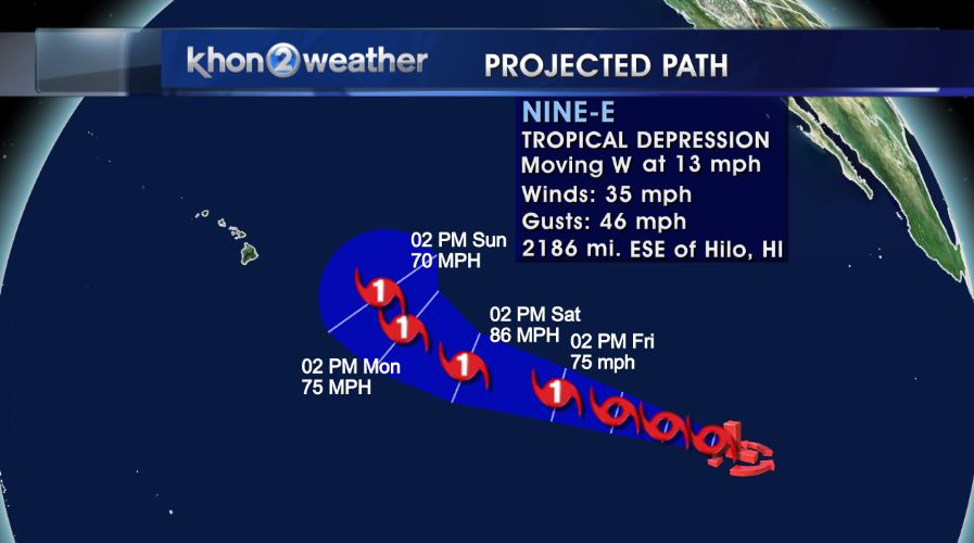 Depression upgraded to Tropical Storm Guillermo; tracking toward islands