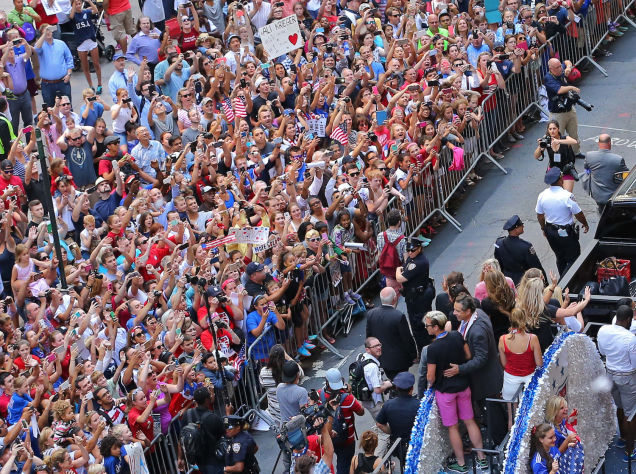 Scenes From The USWNT's Victory Parade