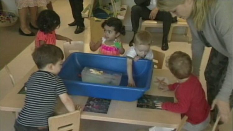 Kids at childcare centre