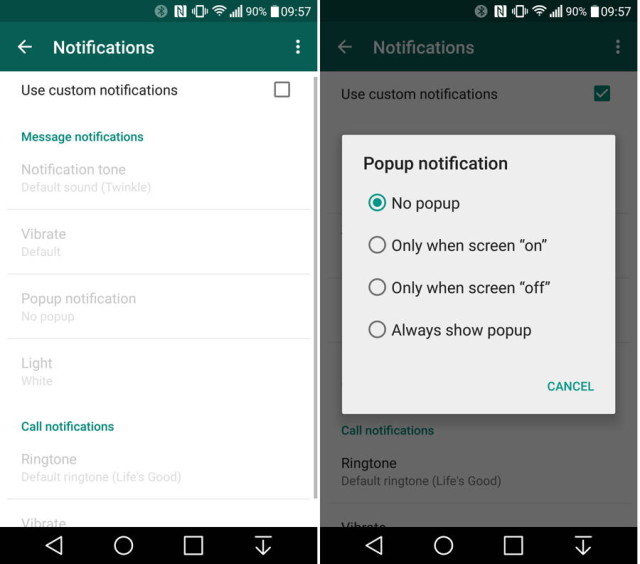 WhatsApp for Android Update Adds Mark as Unread, Custom Notifications, and