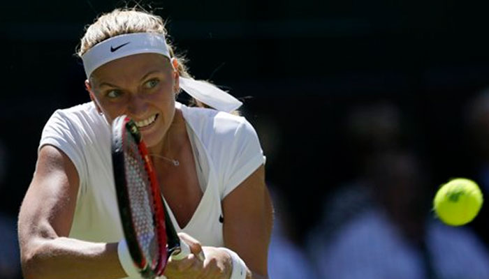 Wimbledon Nervous Petra Kvitova begins defence in brutal style