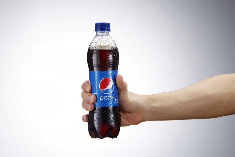 PepsiCo Inc., Bottle Pepsi Hand holding Isolated Drink Logo