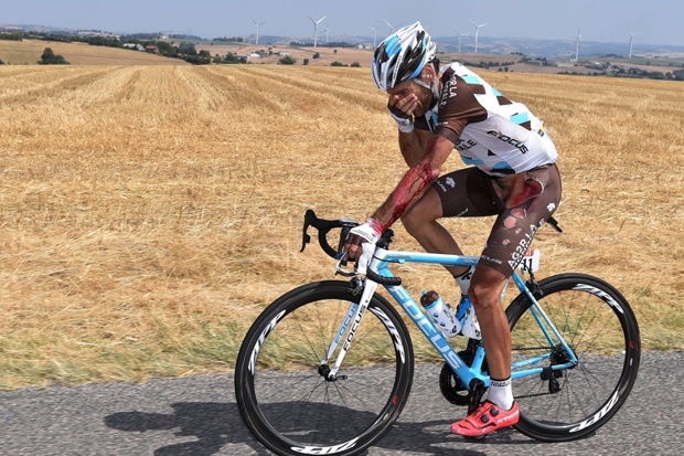 Peraud came a cropper at the back of the peloton
Tim de Waele  Corbis