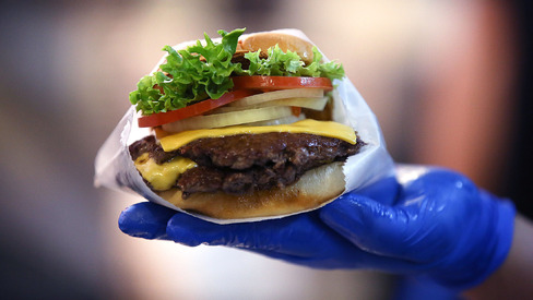 A Shake Shack burger restaurant in Moscow