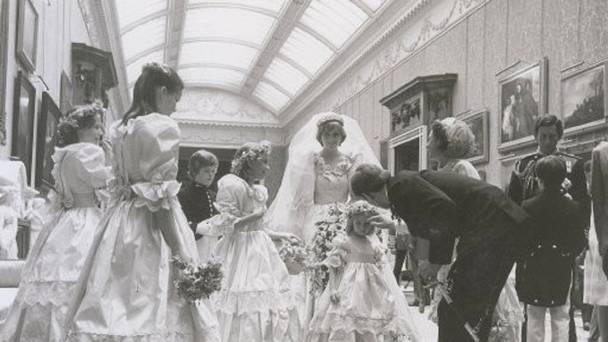 Unpublished behind-the-scenes pictures from Princess Diana's wedding day have