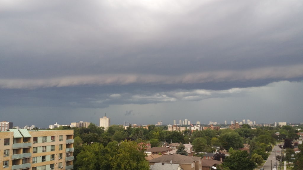 A storm as seen from Kingston and Markham roads on Aug. 2 2015. Image credit Mike Madacsi