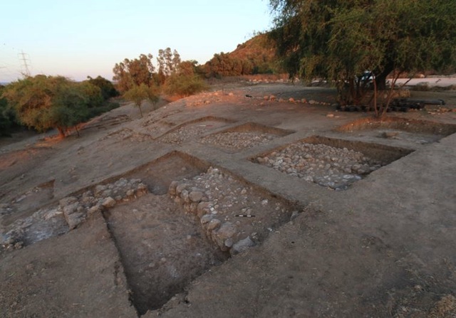 View of the Iron Age fortifications of the lower city of Philistine Gath