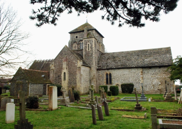 St Nicolas Church Shoreham is just half a mile from the crash site