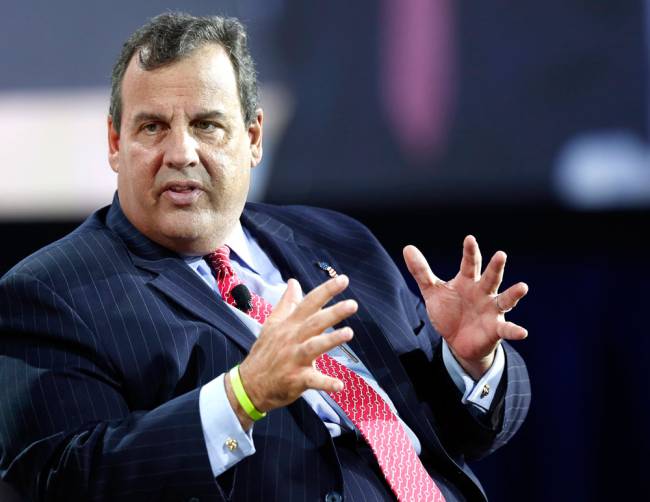 Governor Christie speaks during an education summit for Republican presidential hopefuls Wednesday Aug. 19 2015 in Londonderry N.H