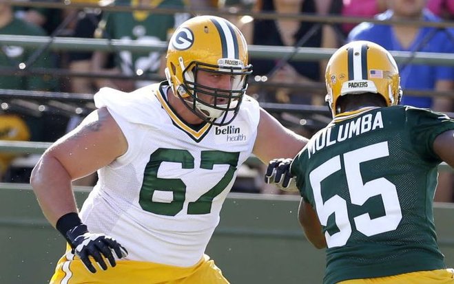 Green Bay Packers tackle Don Barclay is returning from a torn ACL