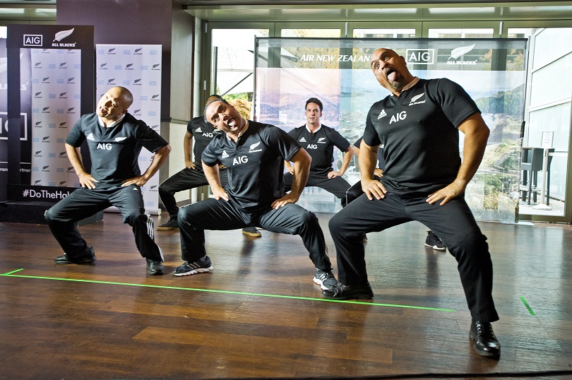 Air New Zealand celebrates New Zealand with the All Blacks in Chicago. Timothy Hiatt  Getty Images for Air New Zealand